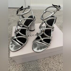 Rebecca Minkoff Silver Apolline Heels